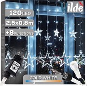 Kültéri Fényfüggöny Jégcsap Lámpa Otthonra 120 Led 2,5M Fényfüzér