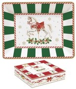 Karácsonyi porcelán kis tálka 14x11 cm díszdobozban Christmas Tale