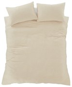 Bézs kétszemélyes ágyneműhuzat 200x200 cm Muscat Waffle – Pineapple Elephant