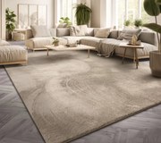 Barna plüss shaggy szőnyeg, 60x110 cm, Star Shaggy