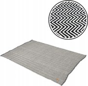 Esquina szőnyeg 140x200 cm, fekete-fehér.