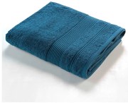 Sötétkék frottír pamut fürdőlepedő 90x150 cm Tendresse – douceur d'intérieur