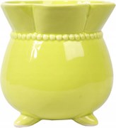 Kerámia fedél váza zöld dekoratív