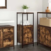 füstölt tölgy fürdőszobaszekrény polcokkal 36x35x95 cm