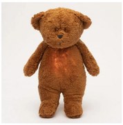 Moonie - Snuggle buddy dallammal és világítással medvebocs 2.0 organic caramel