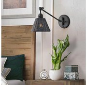 Hinkley HK-ARTI-1W-BK-BR - Fali spotlámpa ARTI 1xE27/60W/230V fekete