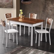 Polo Walnut White étkezőasztal