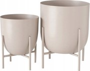 Kilana fém virágtartó fedél szett, 2 db