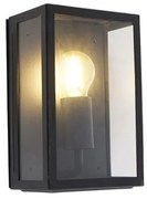 Okos kültéri fali lámpa fekete 25,5 cm, WiFi-vel, A60, IP44 - Rotterdam