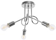 Sollux SL.1440 - Felületre szerelhető csillár  LOOP 3xE27/15W/230V króm