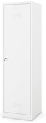 AGNES fém takarítószekrény, 500 x 1850 x 500 mm, fehér