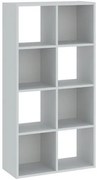 Könyvespolc 8 Rekeszes Fehér Színben CATCHY 61 cm