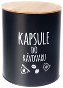 Orion Fémdoboz kapszulákhoz, kávéfőzőhöz, Black