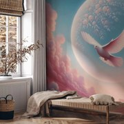 Fotótapéta - Galambok rózsaszínben (147x102 cm)