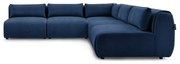 Sötétkék sarokkanapé (variálható) Jeanne – Bobochic Paris