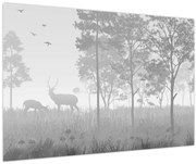 Kép - rét szarvasokkal (90x60 cm)