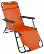 DIVERO Kerti összecsukható nyugágy orange