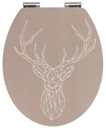 Stag bambusz és farostlemez WC-ülőke, 44 x 37,5 cm - Wenko