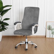 Forgószék Huzat (S-es, bársonyos, 1 részes, rugalmas, mosható, sötétszürke)