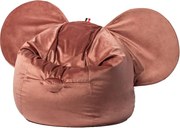 Ears piros bársony babzsák - The Brooklyn Kids