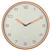 Karlsson 6013OR design falióra narancssárga, átmérő: 40 cm