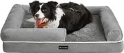 Ortopéd kutyaágy, mosható, csúszásmentes, 91x71x25 cm, szürke