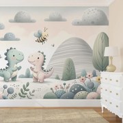 Fotótapéta - Boldog dinoszauruszok (147x102 cm)