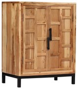 barna tömör akácfa tálalószekrény 60 x 35 x 76 cm