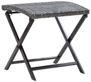 szürke összecsukható polyrattan ülőke