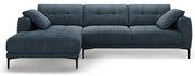 Sötétkék sarokkanapé (bal oldali-heverő résszel) Bemy – Micadoni