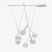 Lucis függőlámpa Zed 58W Led 3000K üveg fekete opál ZL5.L1.Z100.61L Da