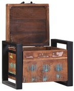 Tároló ládák 40x30x30cm Szilárd Újrahasznosított Fa és Fém