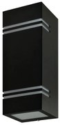 Kültéri fali lámpa QUAZAR7 2xGU10/11W/230V IP44 fekete