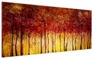 Kép - Lombhullató erdő festménye (120x50 cm)