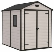 Keter Manor 6x8 műanyag kerti ház 185,8 x 236,8 x 227cm Bézs színű