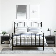 2 db fekete tölgy éjjeli asztal 40x42x45 cm MDF