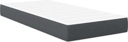 vidaXL Ágy Matrac matracmal Szürke 80 x 200 cm szövet