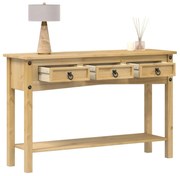 Corona tömör fenyőfa konzolasztal 114 x 34,5 x 73 cm