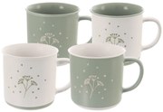 Orion Greenish kerámia bögre készlete 4 db, 0,5 l