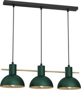 Csillár zsinóron ESTATE MINI 3xE27/15W/230V zöld