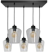 Csillár SANTIAGO 5xE27 / 60W / 230V átlátszó