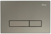 WC vezérlő gomb H type Nickiel INOX