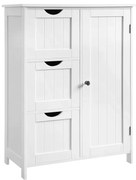 3 fiókos 1 polcos tárolószekrény 60x30x81cm