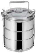 Orion élelmiszer-hordozó 3 x 1,3 l, rozsdamentes acél, 3 emelet
