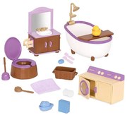 Li'l Woodzeez - Játékkészlet fürdőszoba bútor