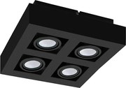 Eglo 31065 - MENDOZA LED spotlámpa 4×LED, 4,7 W, 230 V, 3000 K, fekete