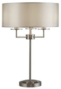 SEARCHLIGHT-EU4787SS KNIGHTBRIDGE Króm Színű Asztalilámpa 3xE14 40W IP20