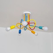 LED gyereklámpa OXFORD 5xE27/15W/230V mennyezeti