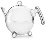 Ezüstszínű rozsdamentes acél teáskanna 1,5 l Bella Ronde – Bredemeijer