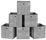 CURAN tárolódoboz, 6 db, szürke